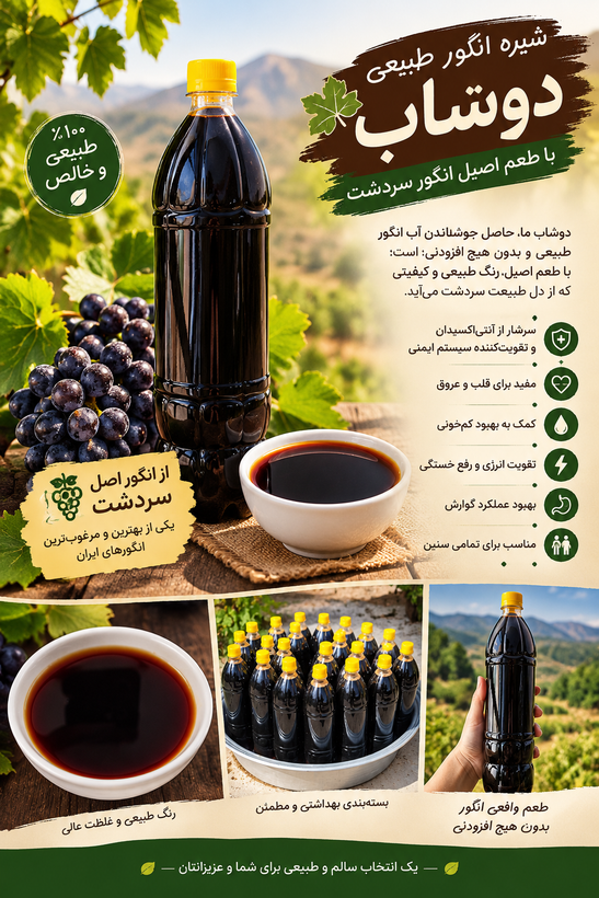 شیره انگور سنتی و اصل ( دوشاب)